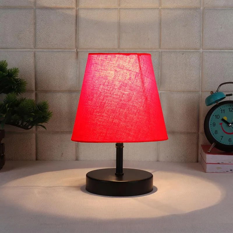 Otravo Fabric Table Lamp - Red,Black media 1