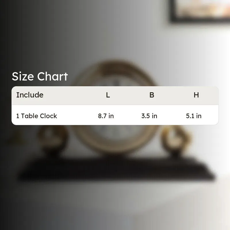 Chrona Table Clock - Gold media 9