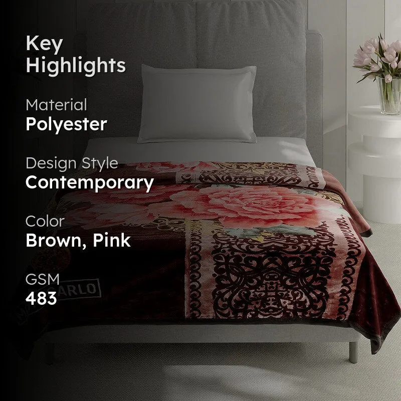 Monte Carlo Floral Fantasy Blanket - 483 GSM media 2
