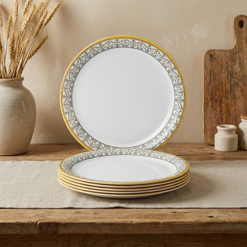 Forget Me Not Melamine Dinner Plates (Small) - Set of Six