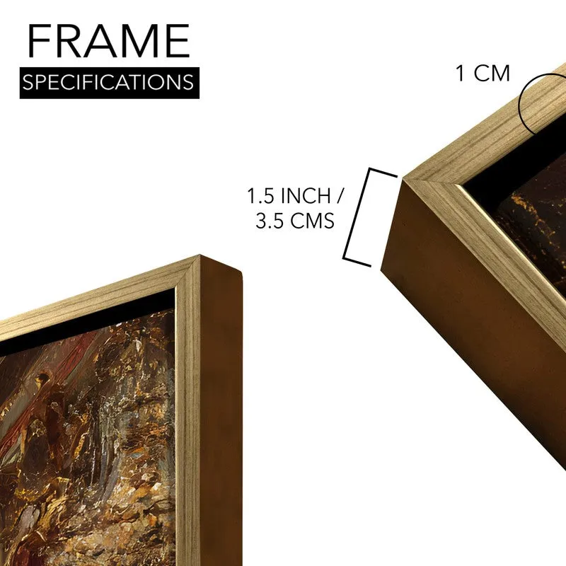 Majestic Quartet Canvas Wall Painting With Frame media 8