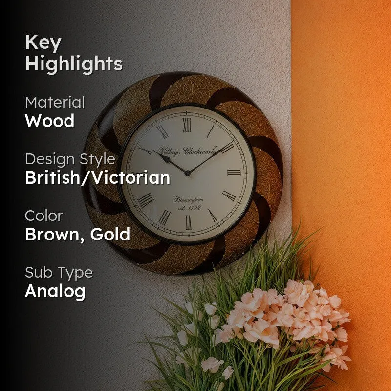 Supreme Tempo Dial Wooden Wall Clock media 2
