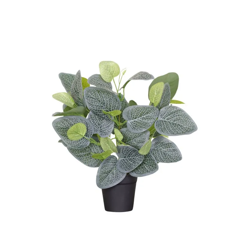 Artificial Nerve Plant With Black Fiber Pot - 1 Feet media 4