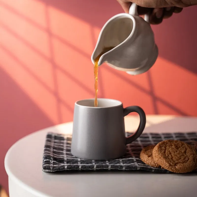 Aurelian Porcelain Tea Cup (200 mL Each) ,Grey) - Set Of Six media 4