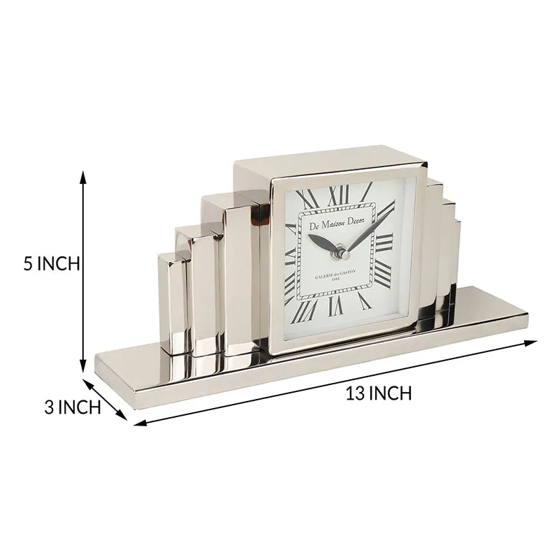 Grande Analog Table Clock - Silver media 5