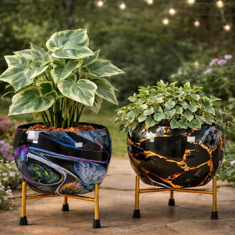Abstract Curve Pots & Planters - Set of Two media 6