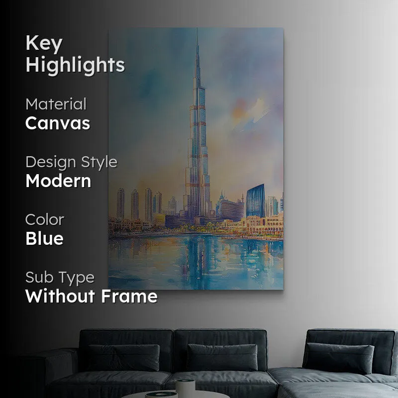 Burj Khalifa Wall Painting media 2