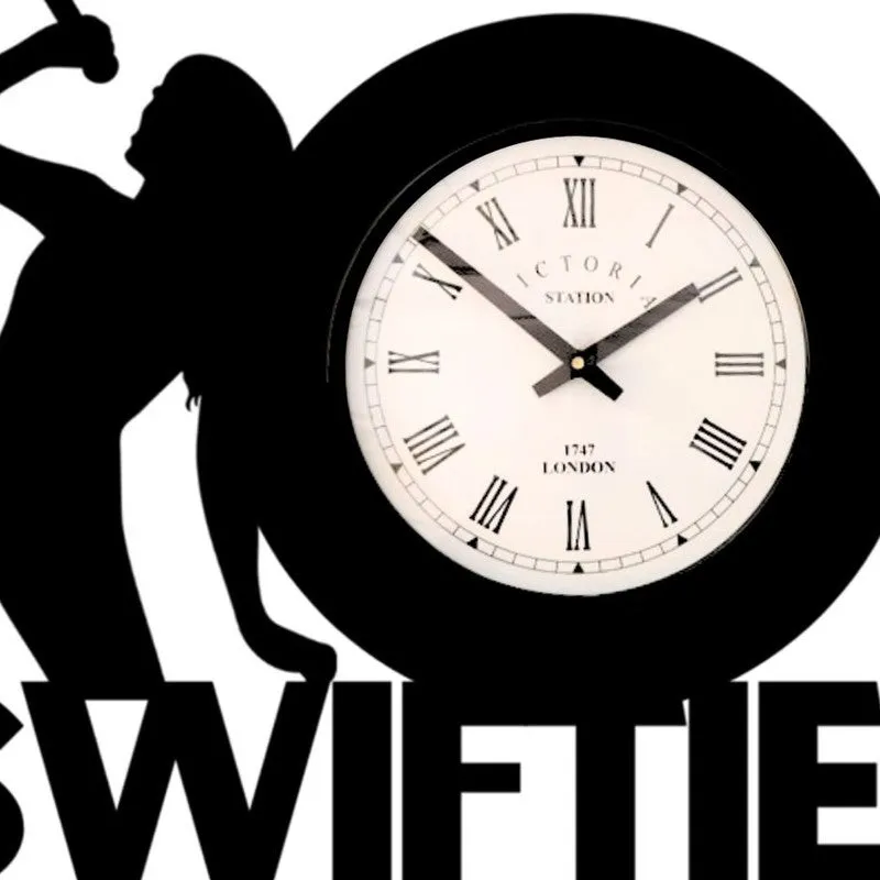 Swiftie Steel Analog Wall Clock - Black media 5