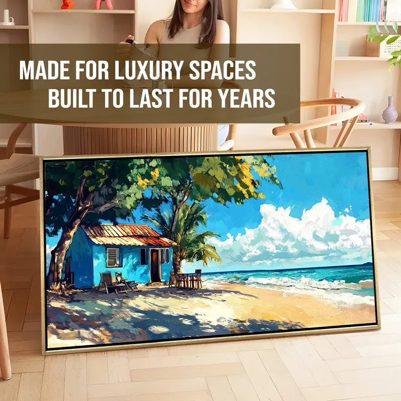 Lagoon Canvas Wall Painting With Frame media 7