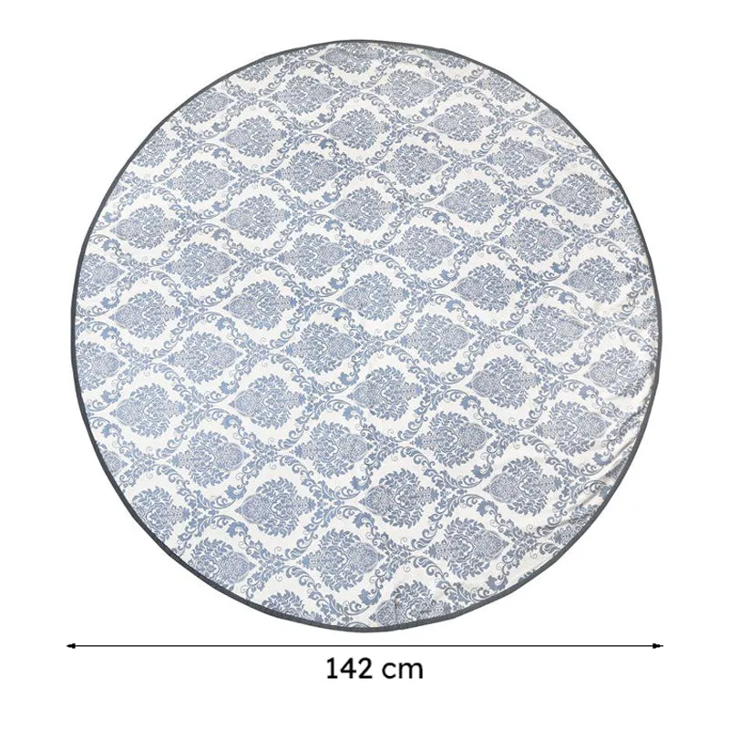 Ardila Ethnic Round Table Cover - Blue media 7