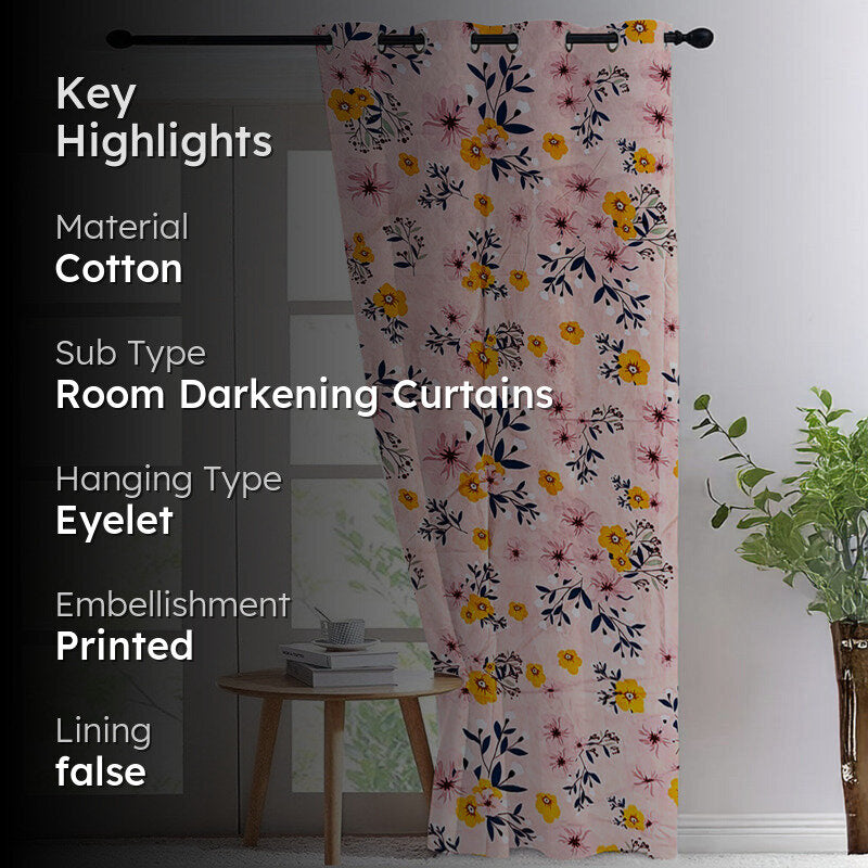 Blooming Charm Room Darkening Curtain media 2