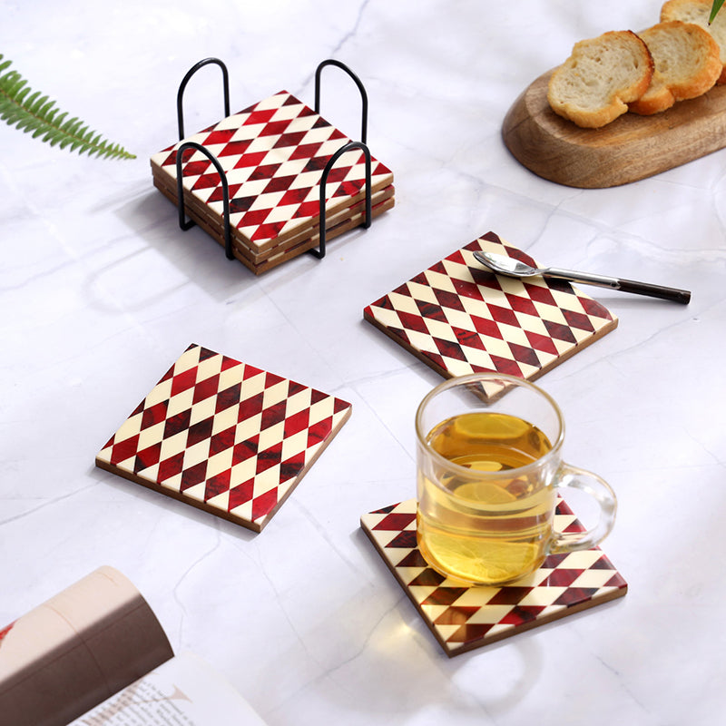 Graphis MDF Coaster - Seven Piece Set