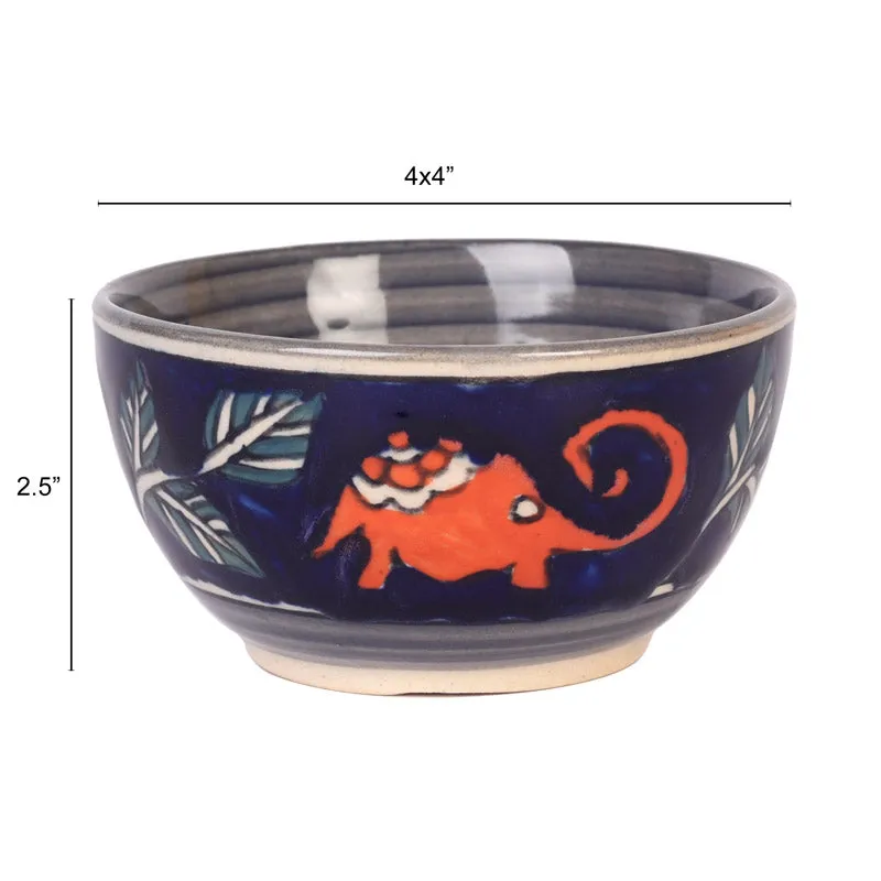 Tusker Grace Ceramic Serving Bowl (150 ML) - Set of Six media 6