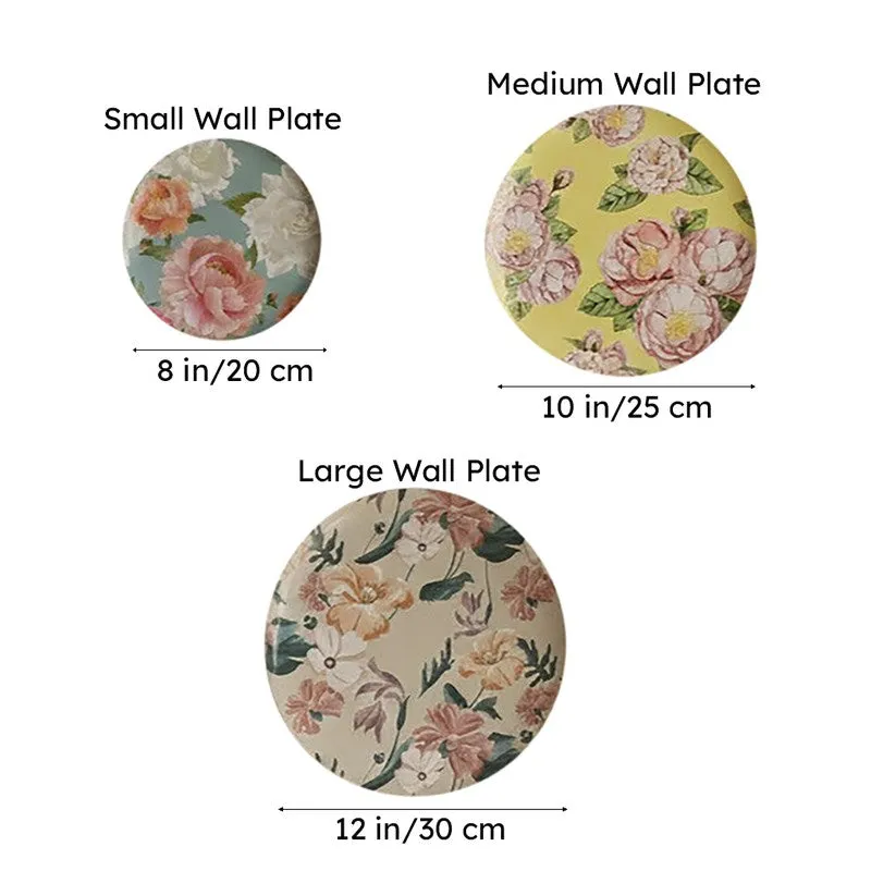 Floral Symphony Metal Wall Plates - Set Of Three media 7