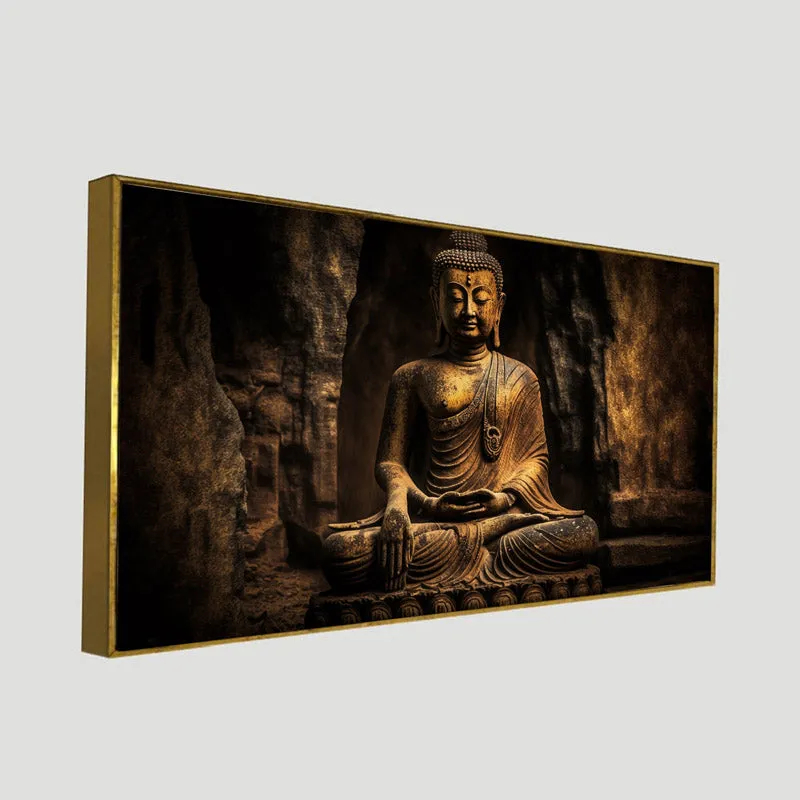 Gautam Buddha Spiritual Canvas Wall Painting media 6