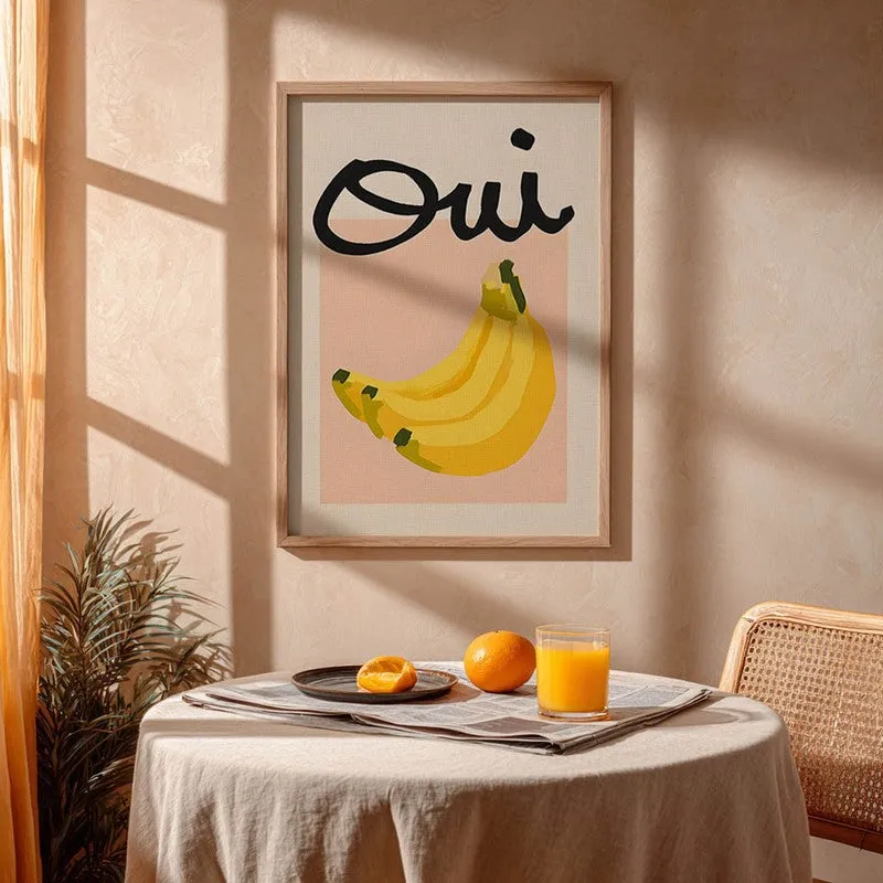 Yellow Pulp Archival Canvas Wall Art - Brown media 4