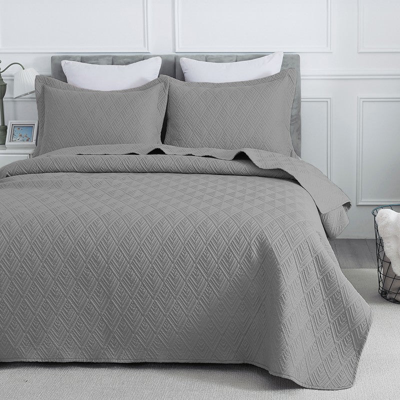 Stone Grey Bed Cover media 3