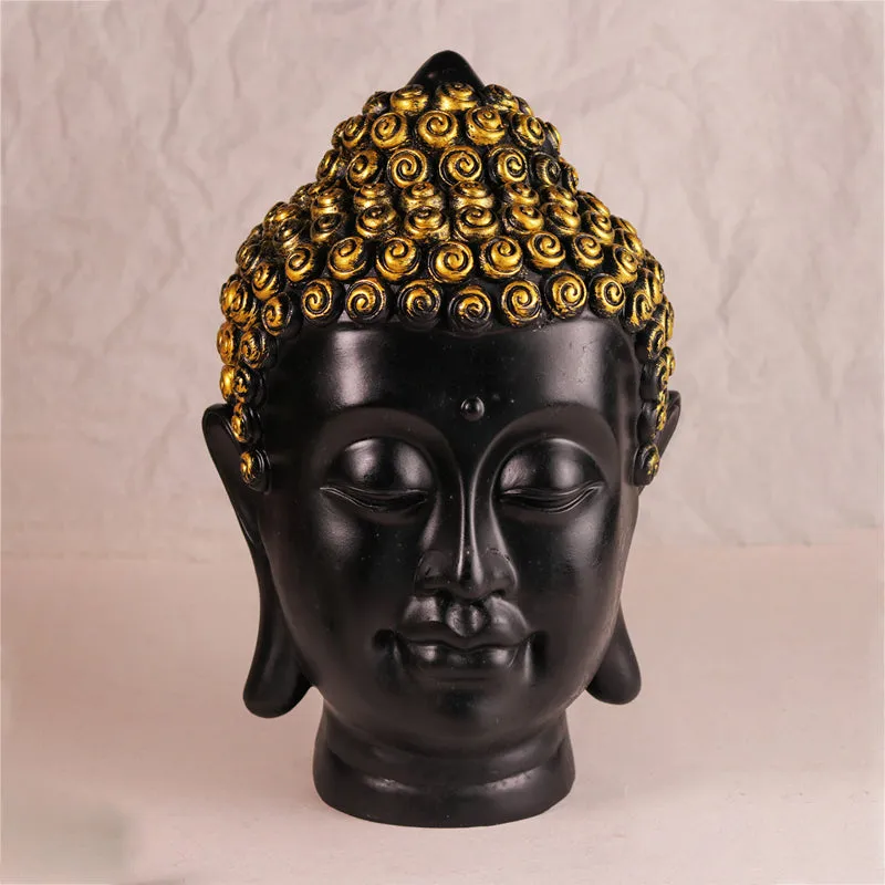 Buddha Of Peace Showpiece - Black media 1