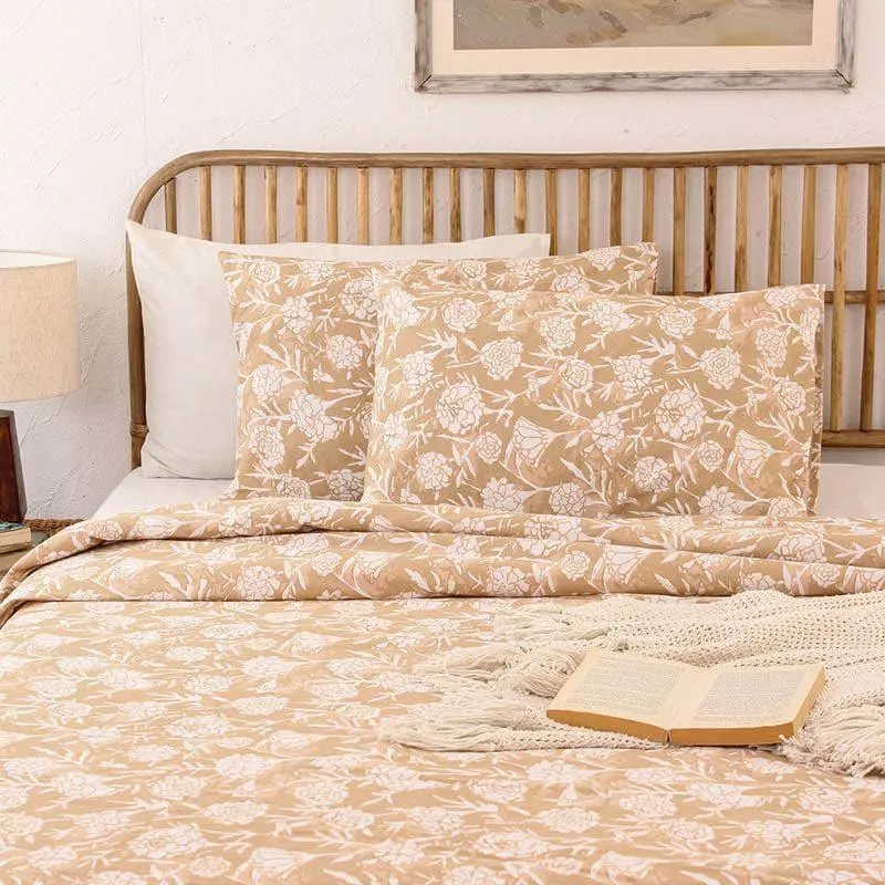Genda Phool Beige Cotton Dohar media 1