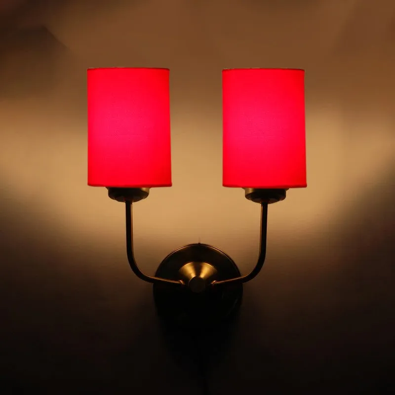 Lumoire Duo Metal Wall Lamp - Gold,Red media 7