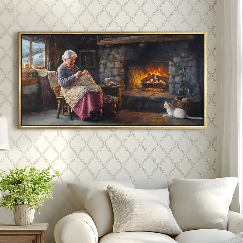Hushfire Canvas Wall Painting With Frame media 4
