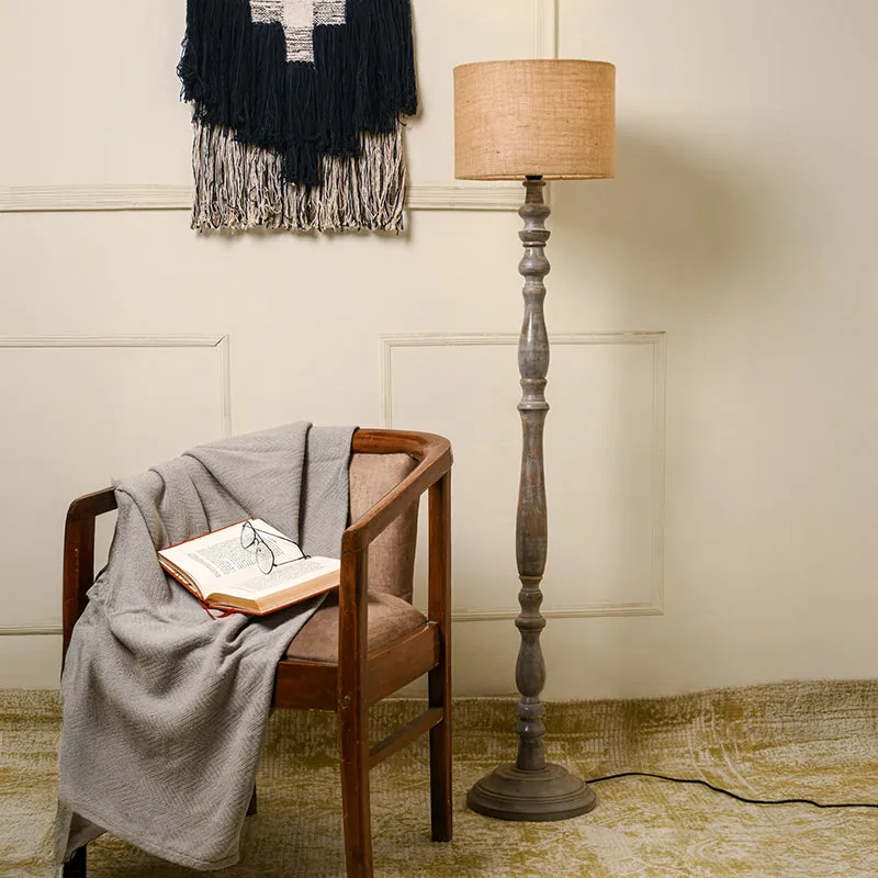 Hewn Floor Lamp - Brown media 2