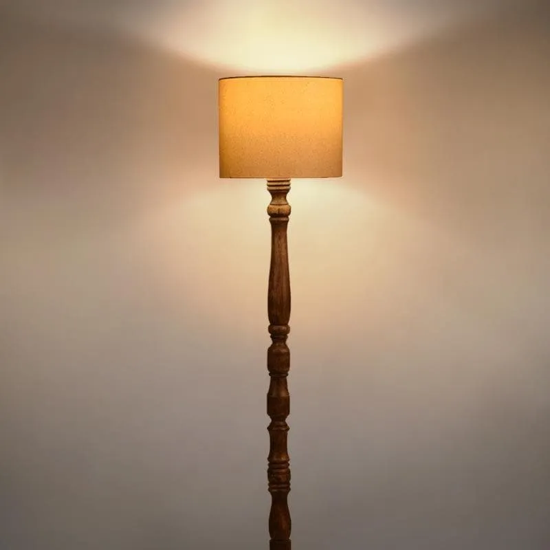 Classic Chic Vintage Stand Floor Lamp - White media 3