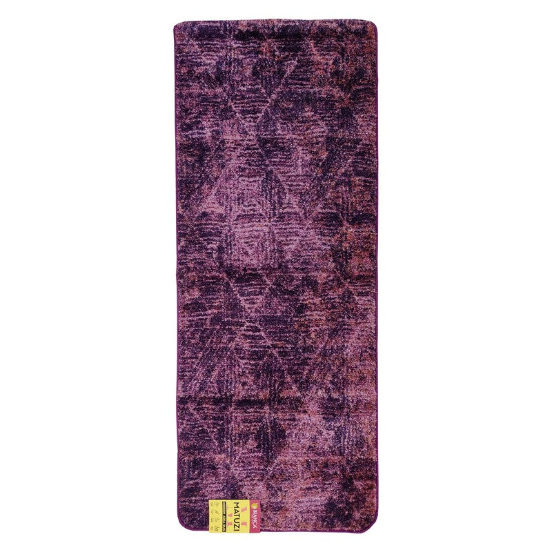 Drevin Abstract Micro Fiber Area Rug - Purple