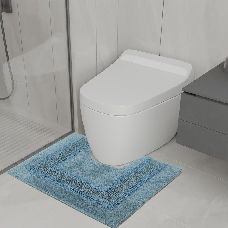 SpaStep Cotton Bath Mat (Blue) - Set of Two media 4