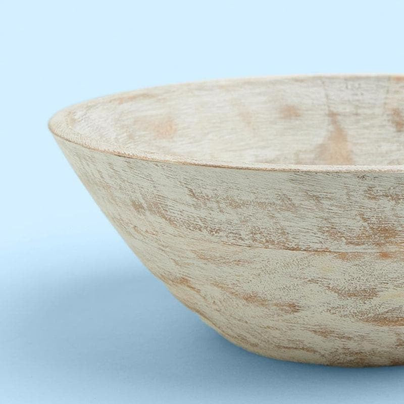 Basic Wooden Bowl Kutch White media 3