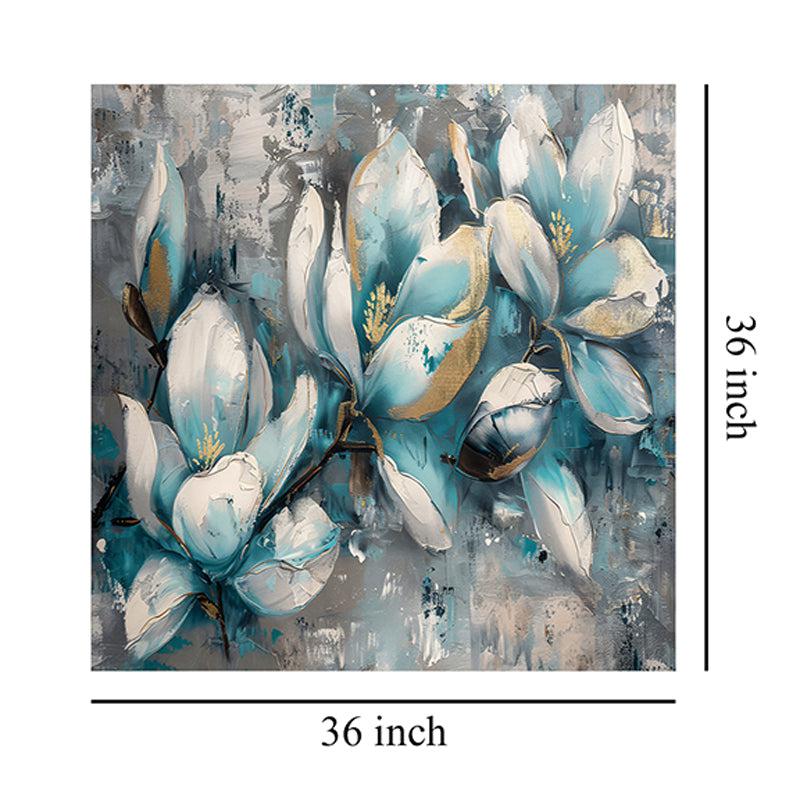 Celestial Flowers Wall Painting media 7