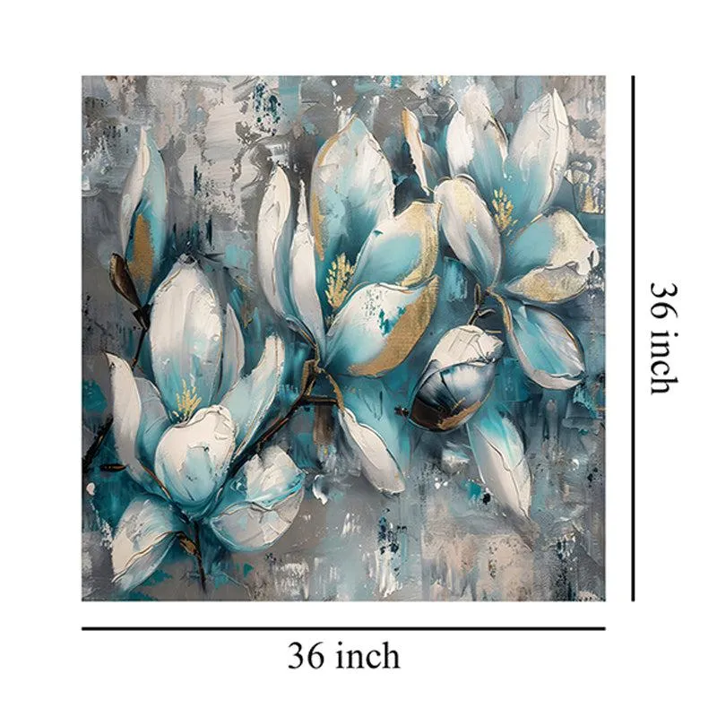 Celestial Flowers Wall Painting media 7