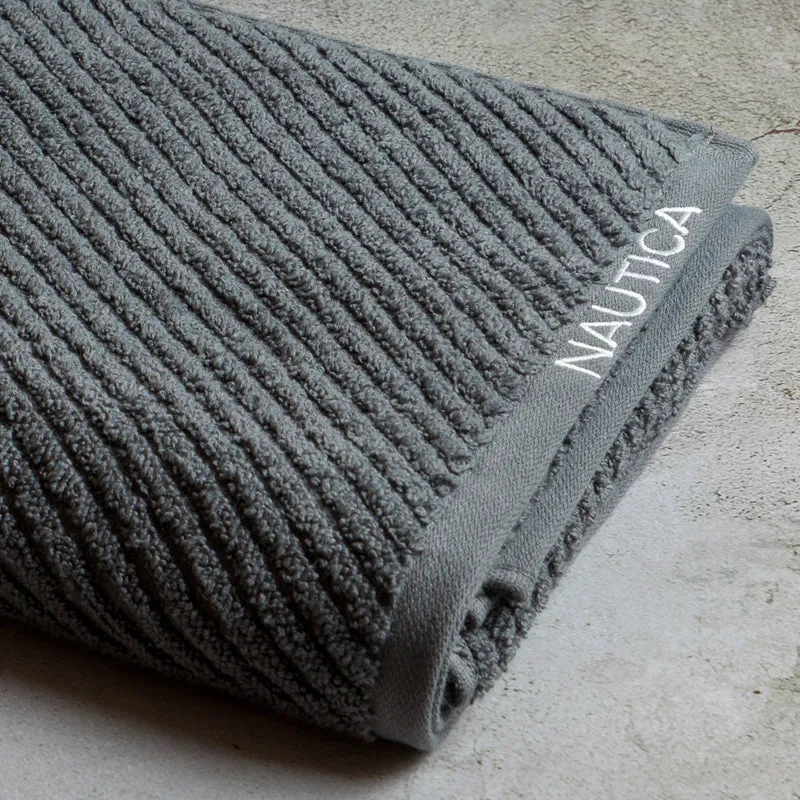 Nautica Riviera Bath Towel - Grey media 5