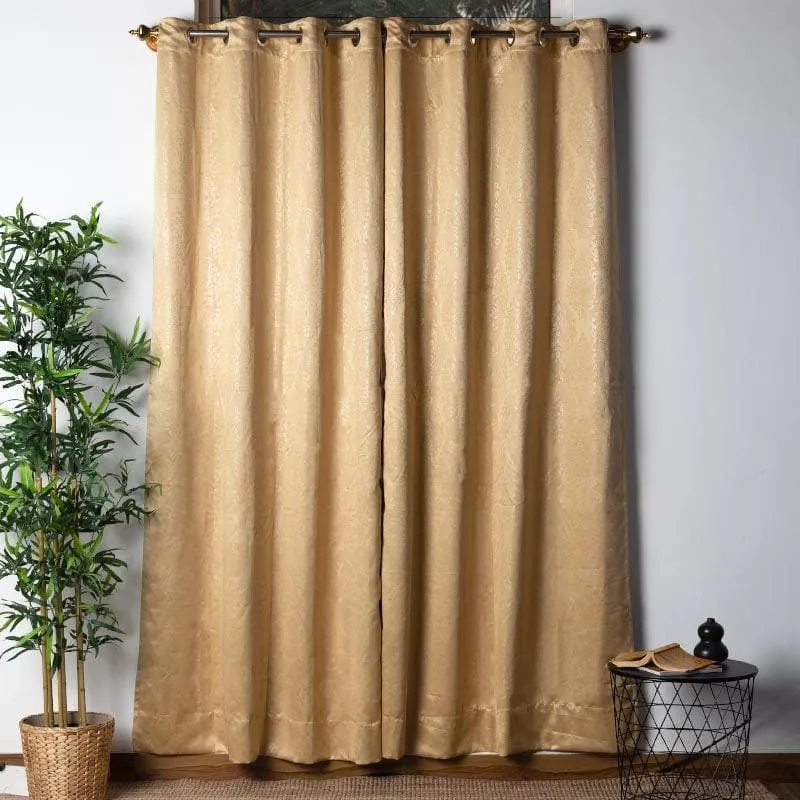 Swayam Earthy Beige Curtain media 1