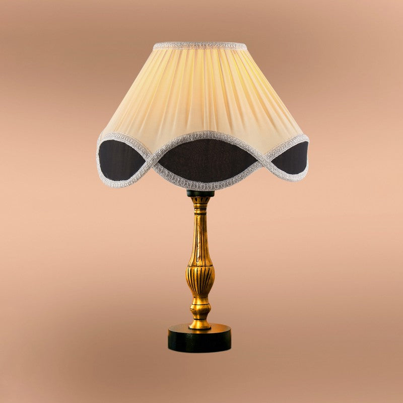 Aurelo Xiro Wooden Table Lamp - OffWhite media 6
