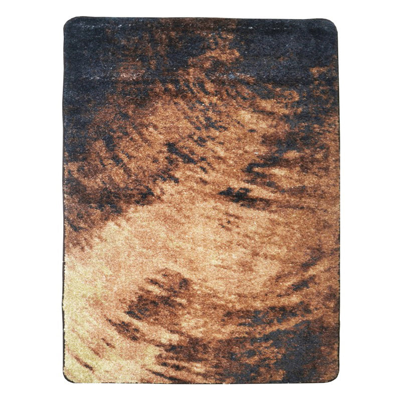 Veyric Abstract Micro Fiber Area Rug - Brown
