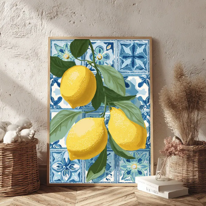 Golden Zest Canvas Wall Painting - Brown Frame media 3