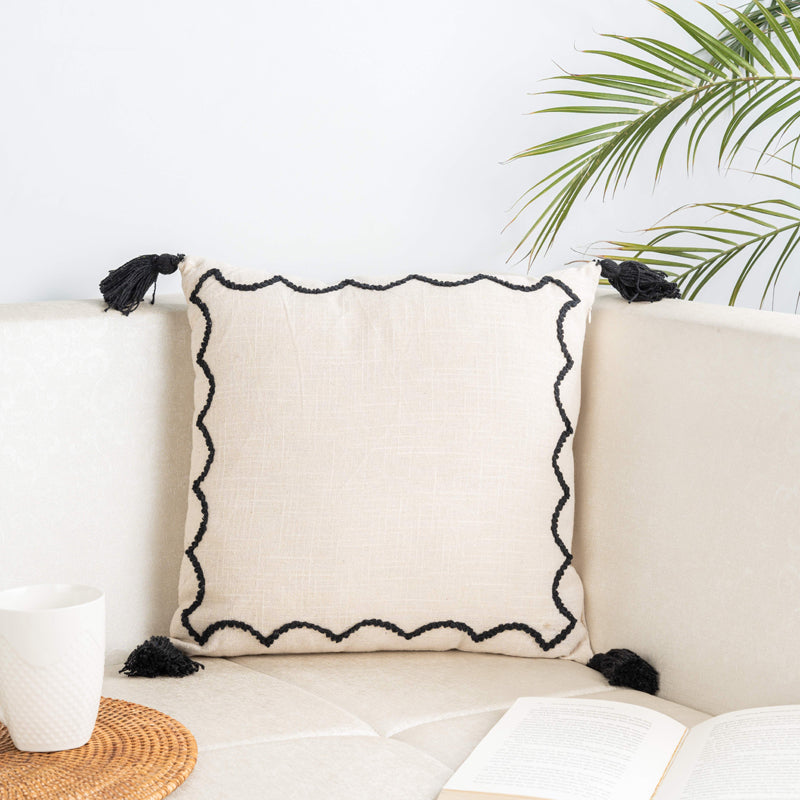 Yvaine Embroidered Abstract Cushion Cover - Set Of Two media 4
