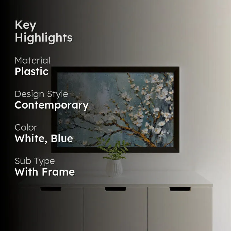 Snowy Blooms Wall Painting media 2