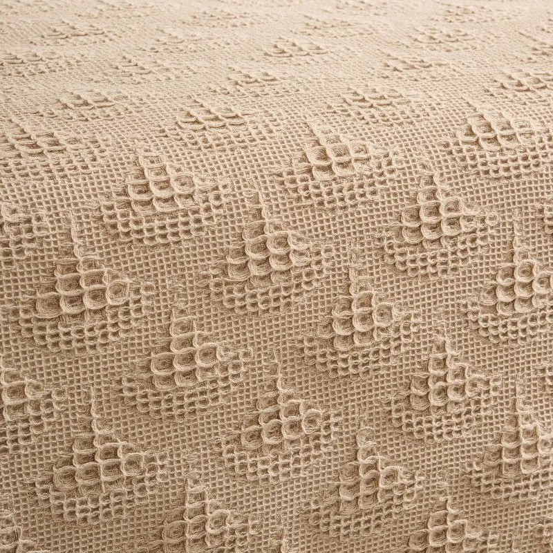 Geo Haven Cotton Bedcover (Beige) (350 Gsm) - Two Piece Set media 5
