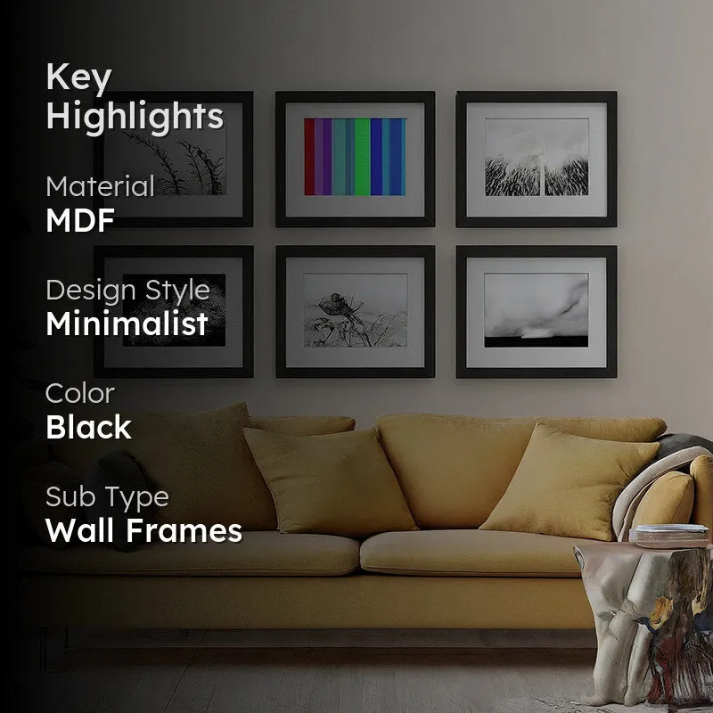 Graviton MDF Photo Frame - Set Of Six media 2