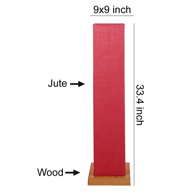 Ruya Wooden Tower Floor Lamp With Jute Shade - Pink media 5