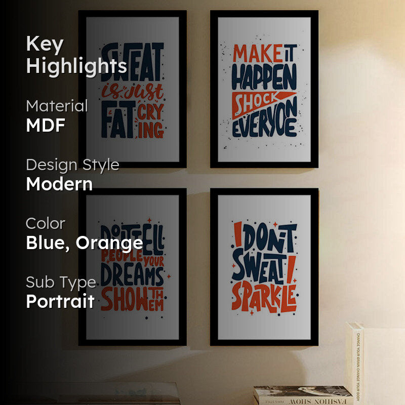 Make It Happen Wall Art - Set Of Six media 2