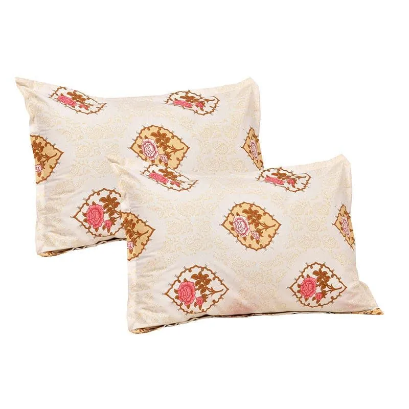Malikeya Printed Cotton Bedsheet (Red) - 160 TC media 5