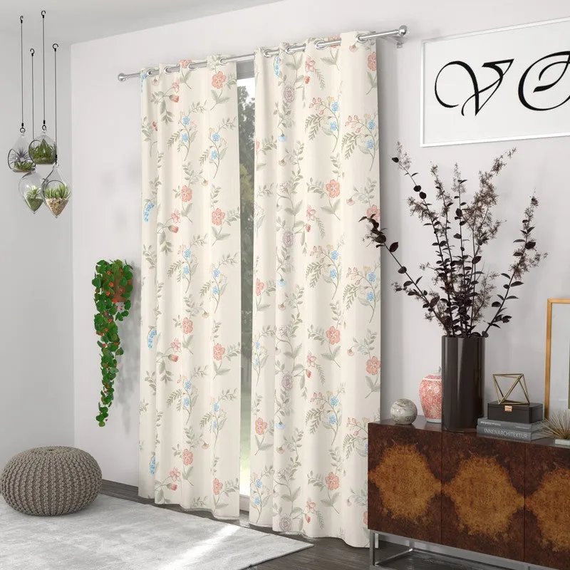 Floral Mirage Panel Curtains - Set of Two media 3