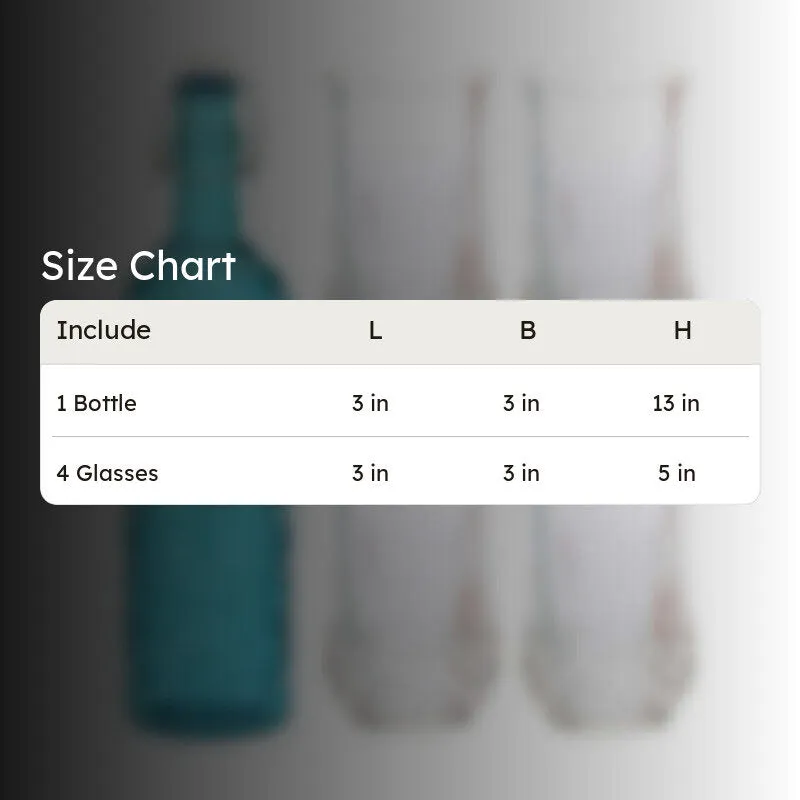 Brevin 1000 mL Water Bottle With 350 mL Glasses - Five Piece Set media 8