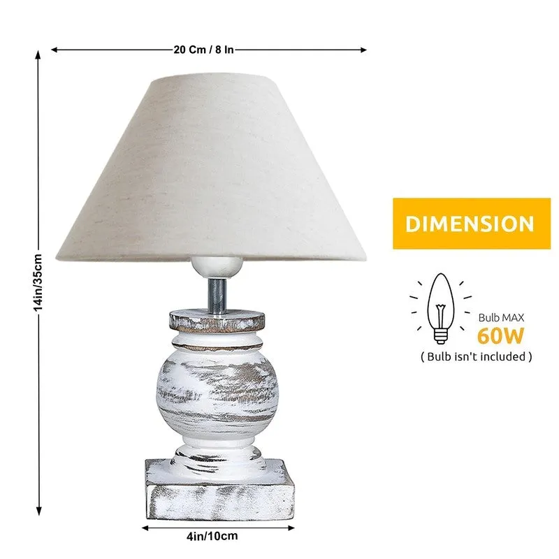 MonoCraft Wooden Table Lamp - White media 9