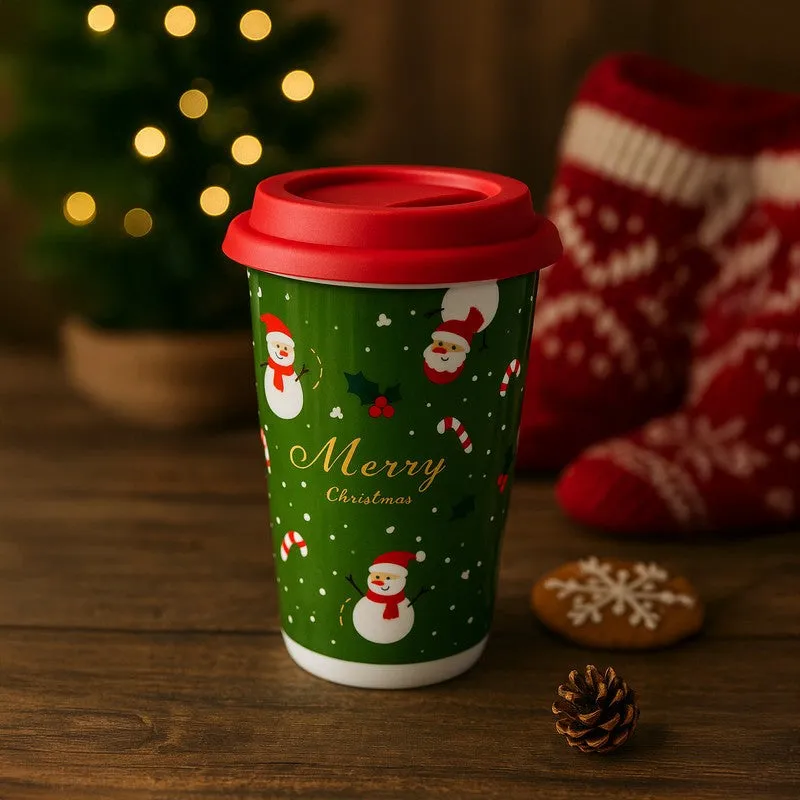 Frosty Ceramic,Silicone Coffee Mug (400 mL) media 5