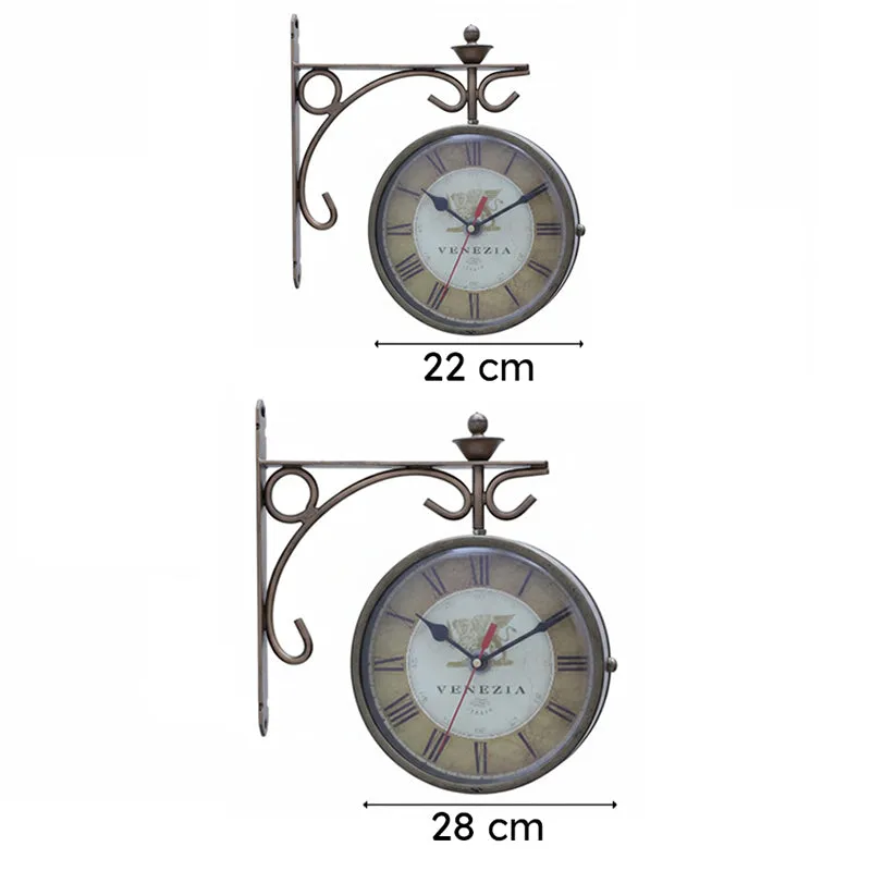 Baroque Minutes Iron Wall Clock media 6