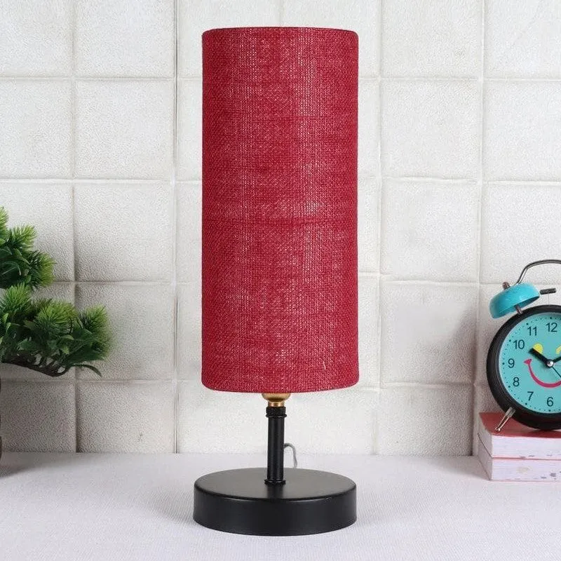 Mini Magic Jute Table Lamp - Red,Black media 4